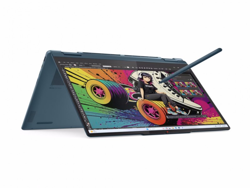 Laptop LENOVO Yoga 7 2in1 14AKP10 DOS/14'' WUXGA OLED/Ryzen AI 5-340/24GB/1TB/bklt srb/smaragd ( 83JR0028YA ) 