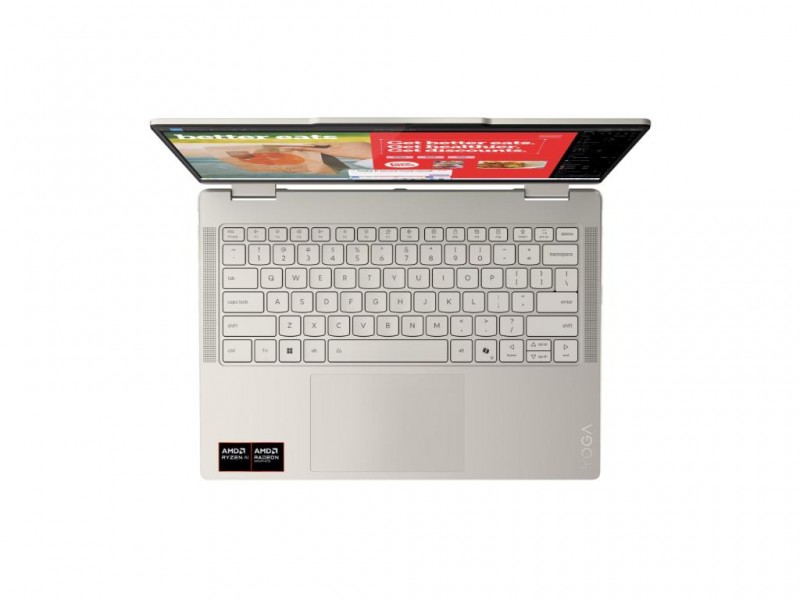Laptop LENOVO Yoga 7 2in1 14AKP10 DOS/14'' 2.8K OLED/Ryzen AI 7-350/32GB/1TB/bklt srb/morska školjka ( 83JR0034YA ) 