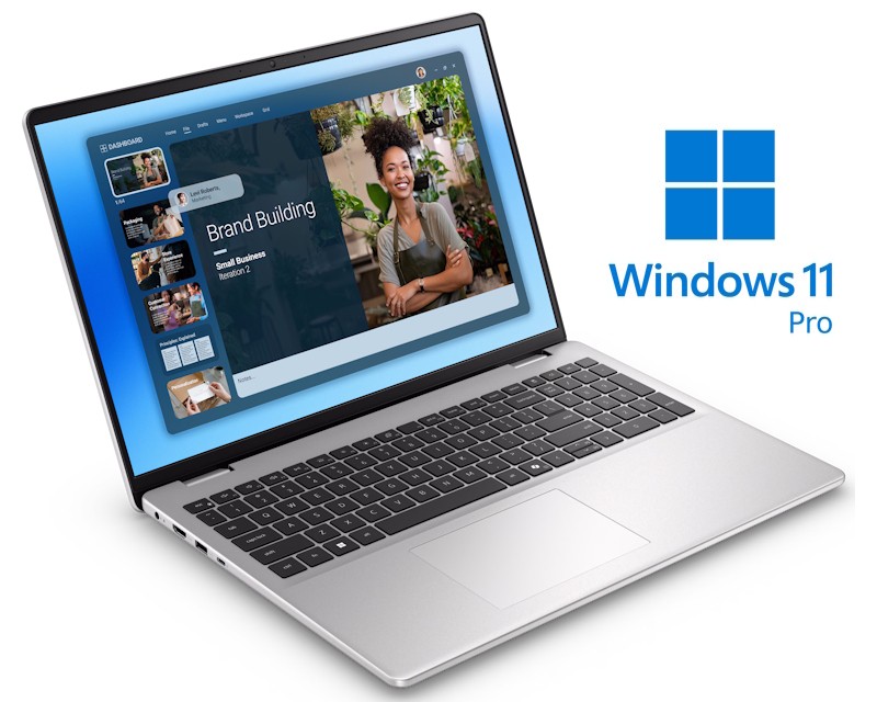 DELL 16 DC16251 16 inch FHD+ 300nits Core 7 150U 16GB 512GB SSD Backlit FP Win11Pro metalni silver laptop 